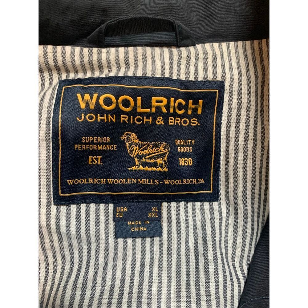 Woolrich John Rich & Bros Mens Bomber Jacket Collar Buckle XL - Picture 3 of 8